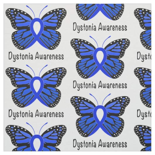 Dystonie-Schmetterling der Hoffnung Stoff (Muster)