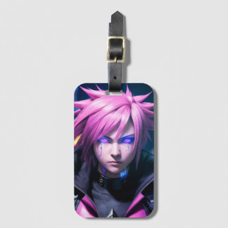 Dystopian Cyberpunk Sci-Fi Future Street Punk 01 D Gepäckanhänger