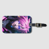 Dystopian Cyberpunk Sci-Fi Future Street Punk 01 D Gepäckanhänger (Vorderseite (Horizontal))