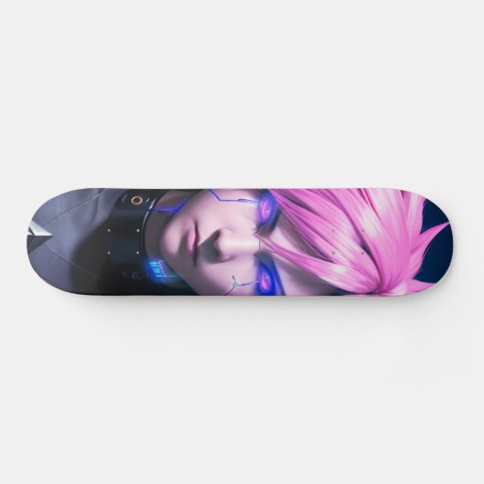 Dystopian Cyberpunk Sci-Fi Future Street Punk 01 Skateboard (Horizontal)