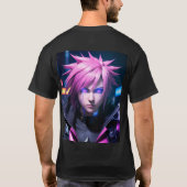 Dystopian Cyberpunk Sci-Fi Future Street Punk 01 T-Shirt (Rückseite)