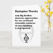 Dystopian Danke - Ein lustiges Dankeschön-Gedicht Karte (Gelbe Blume)