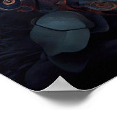 Dystopian Robot & Pflanze Poster (Ecke)