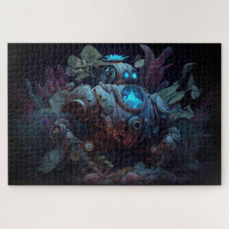 Dystopian Robot & Pflanze Puzzle