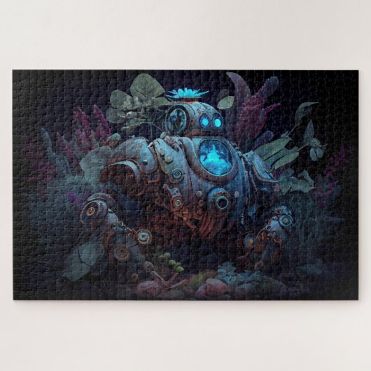 Dystopian Robot & Pflanze Puzzle (Horizontal)