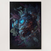 Dystopian Robot & Pflanze Puzzle (Vertikal)