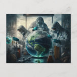 Dystopian World Experiment - Concept Art - Fantasy Postkarte<br><div class="desc">Dystopische wissenschaftliche Experimente auf dem Planeten Erde,  Concept Art Postcard</div>