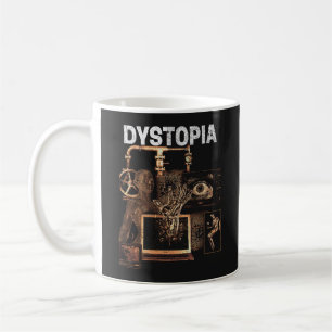 Dystopie - Design von Techno-Dystopian Streetwear Kaffeetasse