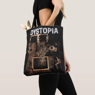 Dystopie - Design von Techno-Dystopian Streetwear Tasche
