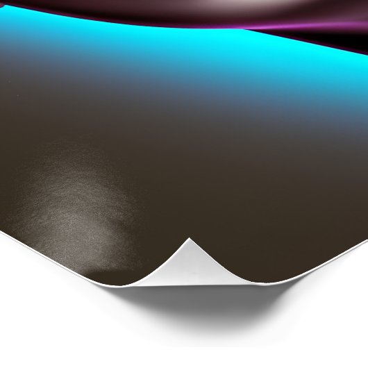 Dystopische Frau mit Regenbogen Mohawk Ai Art Poster (Ecke)