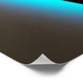 Dystopische Frau mit Regenbogen Mohawk Ai Art Poster (Ecke)