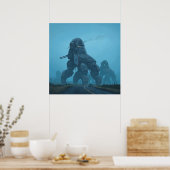 Dystopische Kriegsmaschine Simon Stalenhag Poster (Küche)