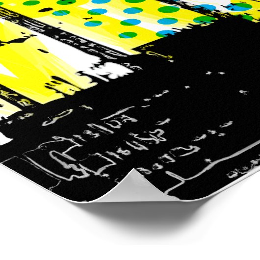 Dystopische Landschaft Poster (Ecke)