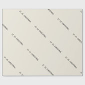 Dystopische Weihnachten Geschenkpapier (Flach)