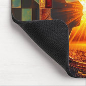 Dystopischer Sonnenaufgang Mousepad (Ecke)