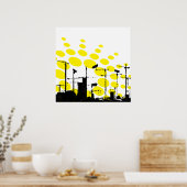 Dystopischer Sonnenaufgang Poster (Küche)