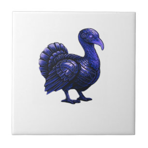 Dystopischer Truthahn Thanksgiving Design Klassisc Fliese