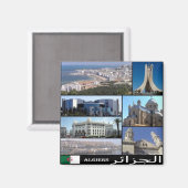 DZ008 ALGERI, Mosaik, Algerien, Afrika, Kühlschran Magnet (Vorderseite/Rückseite)