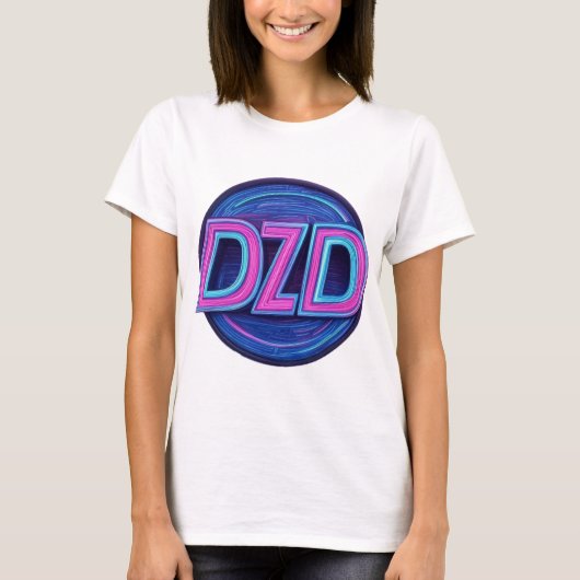 DZD-Logo 80er Jahre Themed Womens T-Shirt (Vorderseite)