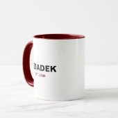 "Dziadek" Est. 2025 - Das perfekte Opa-Geschenk Tasse (Vorderseite Links)