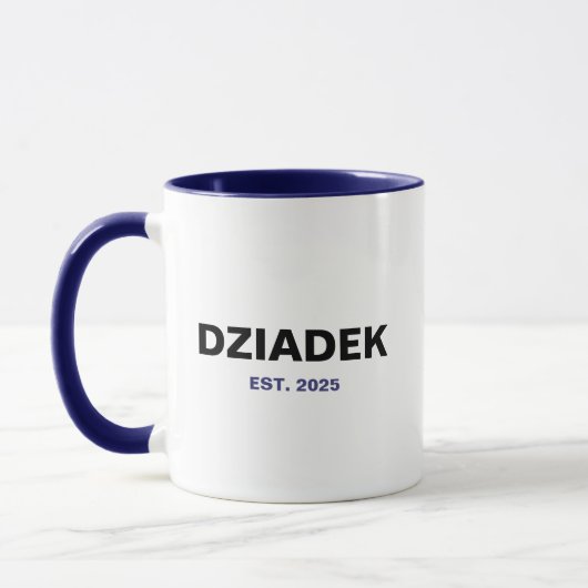Dziadek Est. 2025 - Das perfekte Opa-Geschenk Tasse (Links)