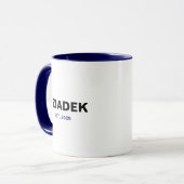Dziadek Est. 2025 - Das perfekte Opa-Geschenk Tasse (Vorderseite Links)