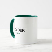 "Dziadek" Est. 2025 - Das perfekte Opa-Geschenk Tasse (Vorderseite Links)