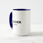 "Dziadek" Est. 2025 - Das perfekte Opa-Geschenk Tasse (Vorderseite Links)