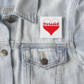 Dziadek Polnisches Herz Button (Beispiel)