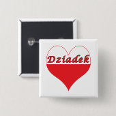 Dziadek Polnisches Herz Button (Vorne & Hinten)
