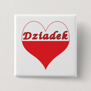 Dziadek Polnisches Herz Button