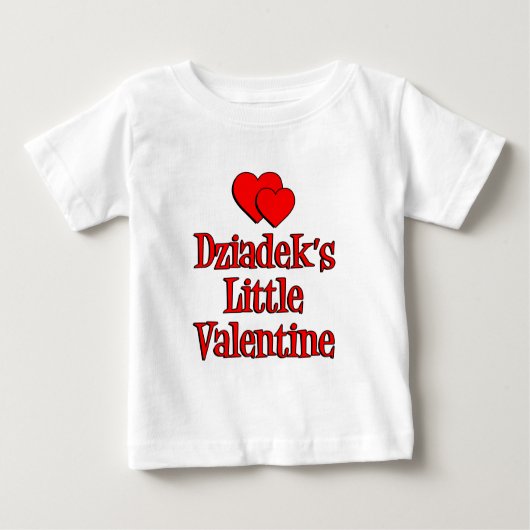 Dziadek's Little Valentine Baby T-shirt (Vorderseite)