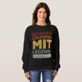 Dziadziu Legenda Polish Grandpa Sweatshirt (Vorne ganz)