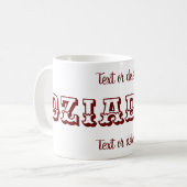 Dziadziu Polnischer Großvater Personalisiert Kaffeetasse (Vorderseite Links)