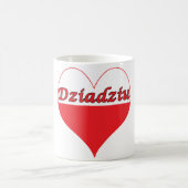 Dziadziu polnisches Herz Kaffeetasse (Mittel)