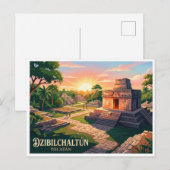 Dzibilchaltún Mérida Mexiko Postkarte (Vorne/Hinten)