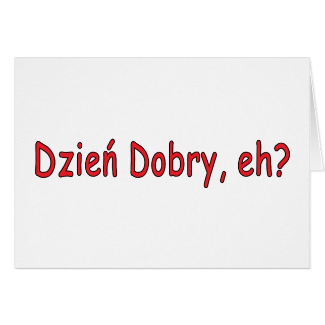 Dzien Dobry, nicht wahr? (Vorderseite (Horizontal))