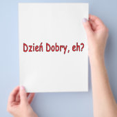 Dzien Dobry, nicht wahr? Flyer (Hand)