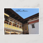 Dzong-Dach Postkarte (Vorderseite)