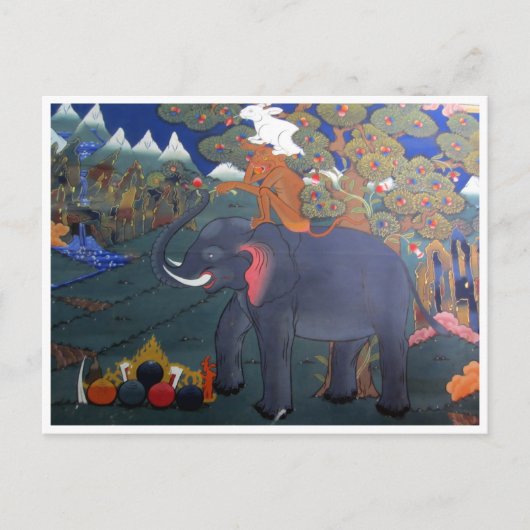 Dzong-Tierart Postkarte (Vorderseite)