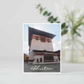 Dzong Turm bhutan Postkarte (Stehend Vorderseite)