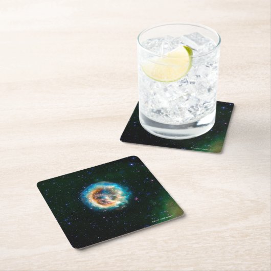 E0102, ein neues Maß einer alten Explosion Rechteckiger Pappuntersetzer (Vor Ort)