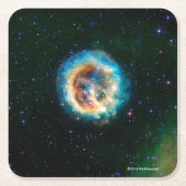 E0102, ein neues Maß einer alten Explosion Rechteckiger Pappuntersetzer (Vorderseite)