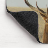 E13 Stier Elch-Gras in den Hörnern Mousepad (Ecke)