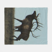 E14 Silhouette am Horizont Fleecedecke (Vorderseite (Horizontal))