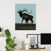 E14 Silhouette am Horizont Poster (Heimbüro)