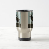 E14 Stier Elch-Silhouette-Stiere Reisebecher (Mittel)