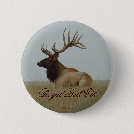 E15 Bull Elk Big Bull Lay Button (Vorderseite)