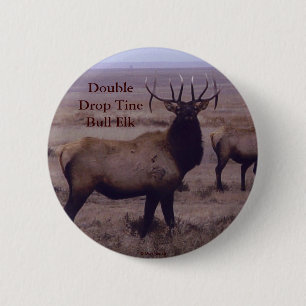 E19 Bull-Elch mit Doppel-Abwurfstangen Button