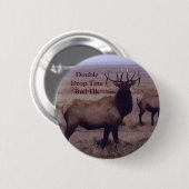 E19 Bull Elk Double Drop Tines Button (Vorne & Hinten)